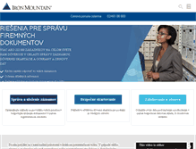Tablet Screenshot of ironmountain.sk