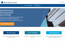 Tablet Screenshot of ironmountain.co.in